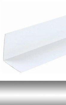 Угол ПВХ 20х20мм 2,7 м металлик серебристый, IDEAL