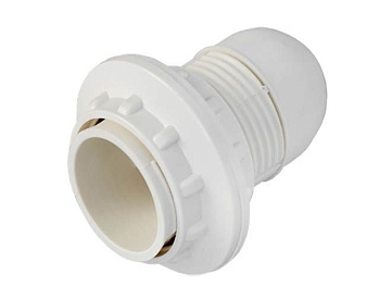 Патрон Е14 с резьбовым вводом и 2-мя абажурными кольцами, Bylectrica Е14РК-006 2К