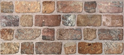 Плитка облицовочная Лофт коричневая, средняя 200х450мм 139362 М-Квадрат