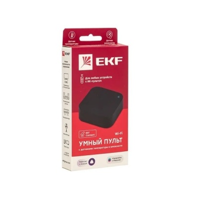 Умный пульт Wi-Fi Connect с датчиками температуры и влажности EKF irr-ths
