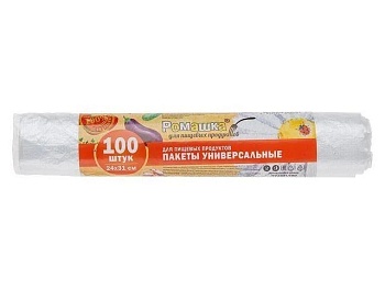Пакеты фасовочные для хранения и заморозки пищевых продуктов, 100 шт, Ромашка ПУ24/31/100