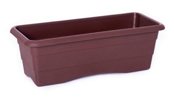 Ящик балконный №3 L=600, h=140, шоколад 00164