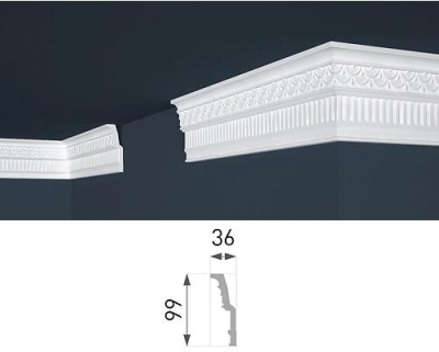 Потолочный плинтус Marbet Exclusive B-50