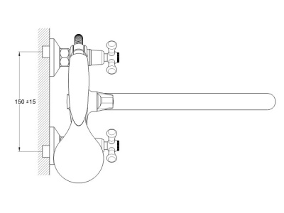 Смеситель для ванны и душа EC0433 ECONOCE