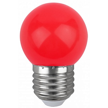 Лампа светодиодная ERABL45-E27 1Вт 3000K E27 ЭРА (красный)