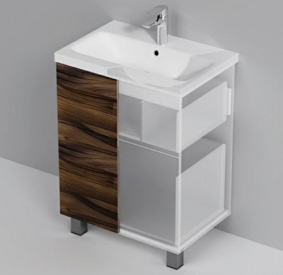 Тумба с умывальником 60 Gem M90-FSX0602HF-WCC0602WG, AM.PM