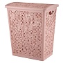Корзина для белья 35л, розовый топаз, Plastic Republic Fiori KL1205 11 005