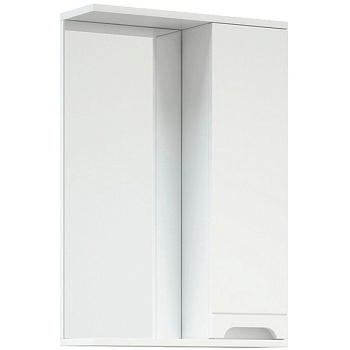 Шкаф навесной зеркальный Лея 50 (белый) КАКСА-А