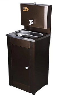 Умывальник дачный КОМФОРТ, без подогрева, нержавеющая мойка, цвет медь