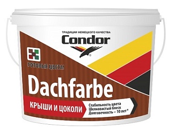 Краска водно-дисперсионная D 24 Dachfarbe графит Condor