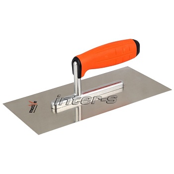 Гладилка из нержавеющей стали с двухкомпонентной ручкой, 13x28 см, MOTIVE