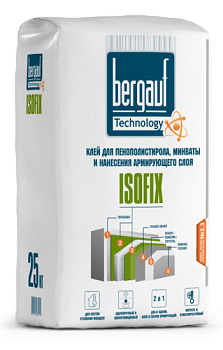 Клей для теплоизоляции Bergauf Isofix, 25 кг ЗИМА