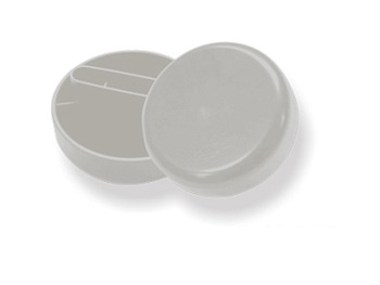 Кельма пластиковая круглая, белая, 100 мм, STMDECOR RSL08D