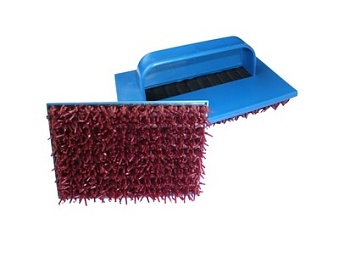 Губка-скребок с ручкой широкая 15.5х10 см, STMDECOR EG019S