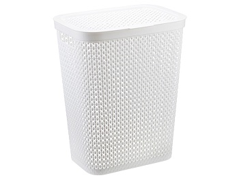 Корзина для белья ПИРУЛА 35л (белый) М2614 IDEA