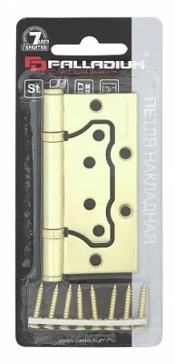 Петля 100 мм накладная матовая латунь 2BB-100 SB PALLADIUM