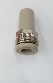 Штуцер полипропиленовый с накидной резьбой d25х1'' (Турция)