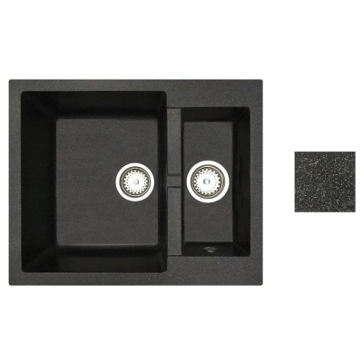 Мойка из искусственного камня, блэк, DUET, BelEvors