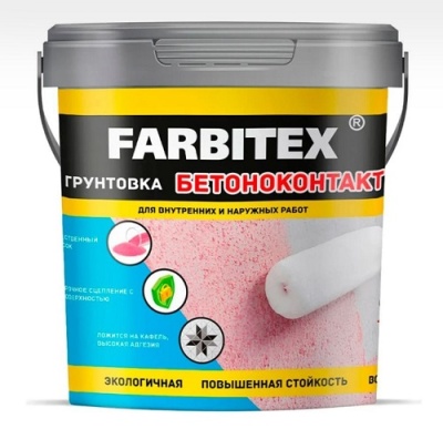 Грунтовка акриловая бетоноконтакт Farbitex 