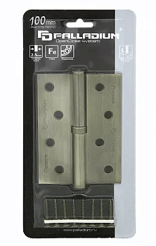 Петля 100 мм левая разъемная антик бронза N 613-S-4