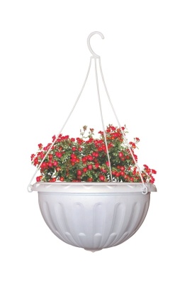 Горшок-кашпо подвесной Джулия 3,5 л белый М1457 Альтернатива