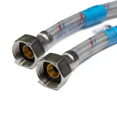 Подводка гибкая для воды 50 см с полимерным покрытием гайка 1/2 - гайка 1/2 OPTIMA Monoflex