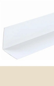Угол ПВХ 20х20мм 2,7 м слоновая кость, IDEAL