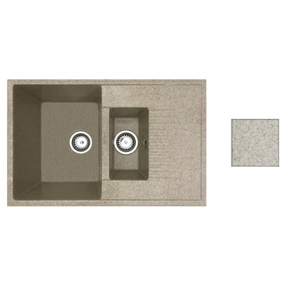 Мойка из искусственного камня, темно-бежевый, FORMA, BelEvors