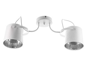 Светильник потолочный НПБ 02-2х60-102 K065/2 белый Aitin-Pro