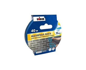 Лента клейкая для имитации кирпичной кладки 10мм х 40м UNIBOB 93764