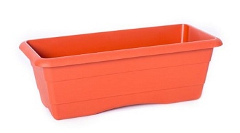 Ящик балконный №3 L=600, h=140, терракот 00163