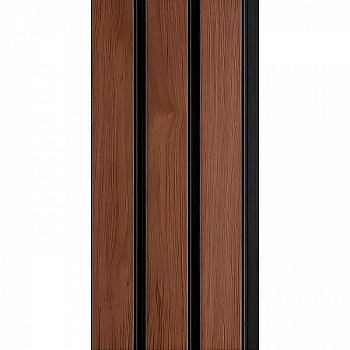 Панель декоративная 3D Rail Вишня 120x10x2700 мм, Grace