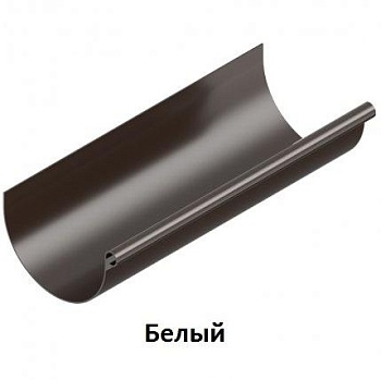 Желоб 120 мм/3 м (белый) Ines