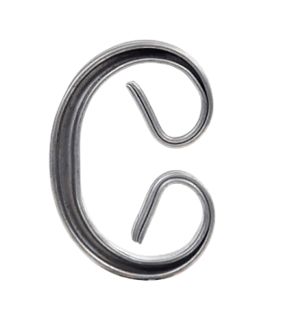 Кованый элемент фигурный 15x72x105 мм (01.500-СР)