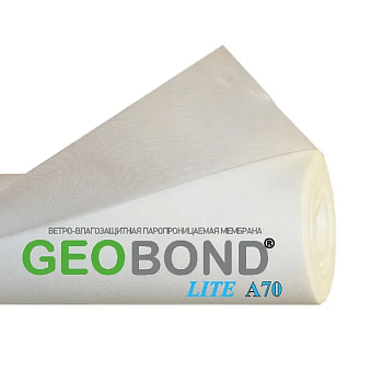 Мембрана ветро-влагозащитная паропроницаемая (плотность 70гр./м2) 1.5х20м Geobond Lite A70