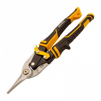 Ножницы по металлу, 270 мм, прямой рез, сталь-CrMo, трехкомпонентные рукоятки, Denzel 78370