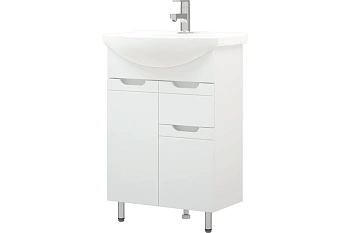 Тумба напольная Лея 60 Z1 (белая) КАКСА-А под умывальник Элеганс 60