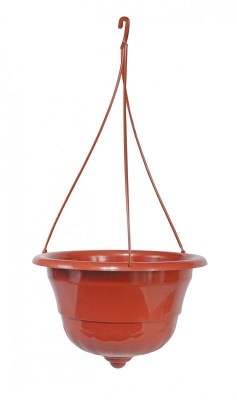 Горшок подвесной Грация 4,5 л, цвет медный, Альтернатива