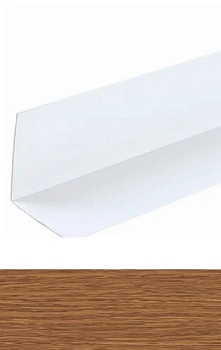 Угол ПВХ 30х30мм 2,7 м дуб темный, IDEAL