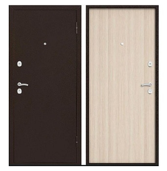Дверь входная металлическая МАРС 3 2050x960 левая Капучино Антик Медь Промет