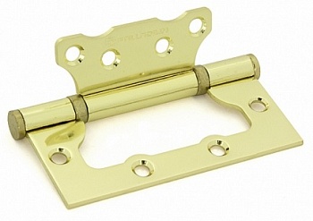 Петля 100 мм накладная латунь 2BB-100 PB PALLADIUM