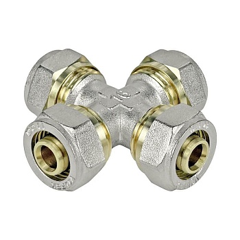 Крестовина обжимная 16х16х16х16 VALFEX