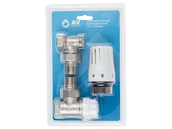 Комплект кранов угловой 1/2