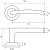 Дверная ручка FZ 01 SN Фабрика замков Дверная ручка FZ 01 SN Фабрика замков