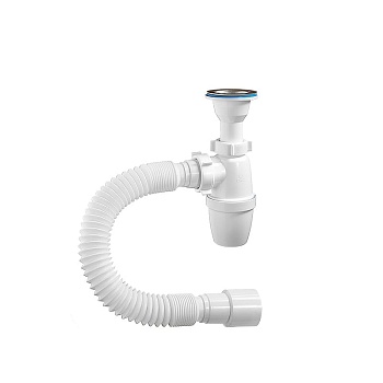 Сифон для умывальника выпуск 1 1/4