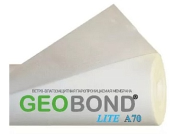 Мембрана ветро-влагозащитная паропроницаемая (плотность 70гр./м2) 1.4х50м Geobond Lite A70