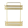 Полка настенная Niagara 2 уровня (золото) BISK 05772