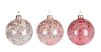 Шар елочный стеклянный 8 см, ABT620220