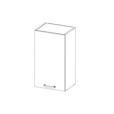 Шкаф настенный ALESIA 40 см Anrex 1D-40-F1 (фасад Сосна Винтаж)