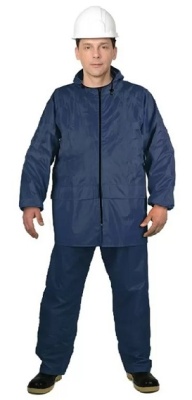 Костюм-дождевик ПВХ Тайфун-К синий WATER WAY (р. 48-50 рост 170-176)